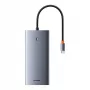 Hub 13in1 Baseus PortalJoy USB-C naar HDMI+DP+VGA+C+USB+PD+RJ45+SD/TF+3,5mm (grijs)