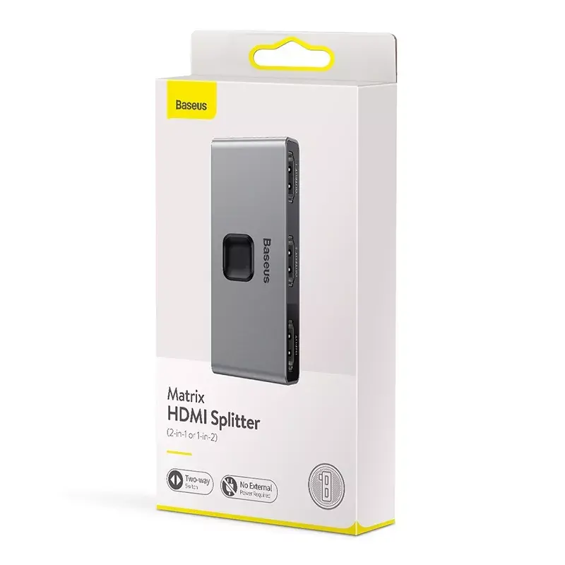 HDMI-splitter Baseus Matrix 4K HD-splitter grijs
