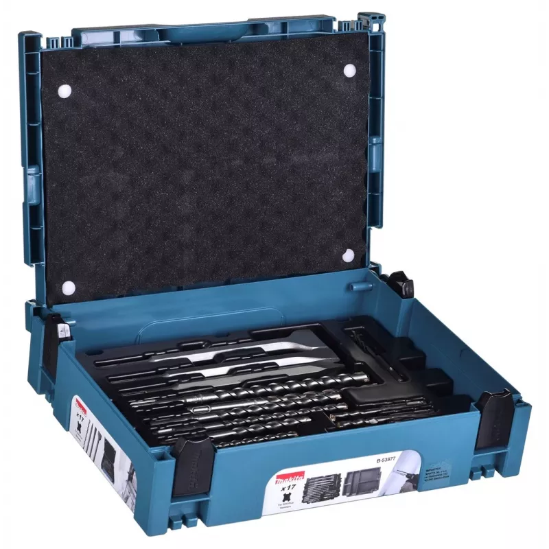 MAKITA BOORSET SDS + BEITEL 17-delig IN MAKPAC KOFFER