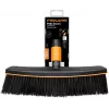 Fiskars 1001416 bezem kunststof zwart, oranje