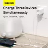 USB-kabel Baseus Superior USB 2.0 1,5 m USB A USB C/Micro USB A/Lightning wit