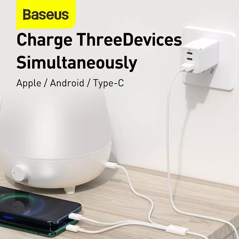 USB-kabel Baseus Superior USB 2.0 1,5 m USB A USB C/Micro USB A/Lightning wit