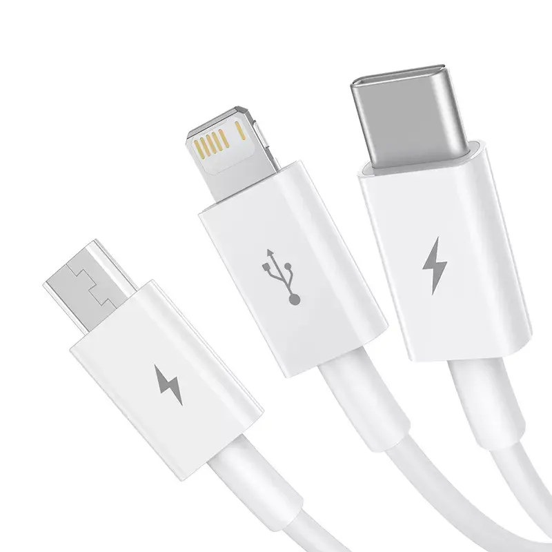 USB-kabel Baseus Superior USB 2.0 1,5 m USB A USB C/Micro USB A/Lightning wit