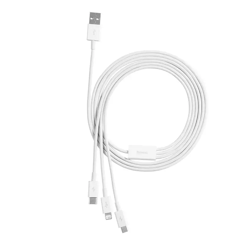 USB-kabel Baseus Superior USB 2.0 1,5 m USB A USB C/Micro USB A/Lightning wit