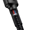 USB-kabel Baseus Cafule 2m USB-C zwart rood