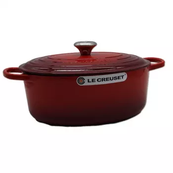 Le Creuset Signature braadpan ovaal 31cm cherry red (21178310602430)