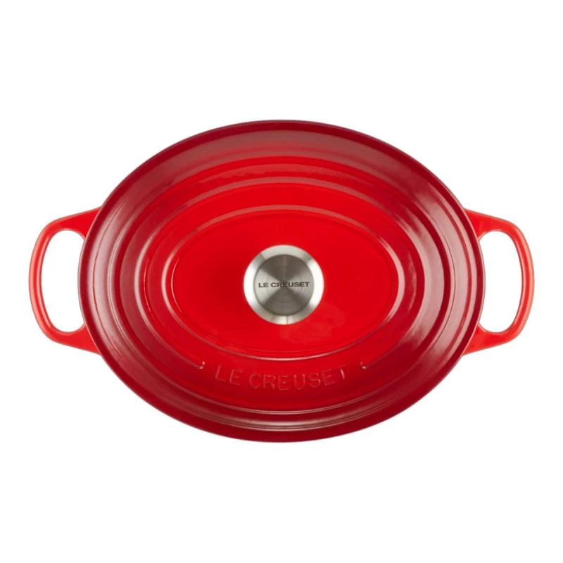 Le Creuset Signature braadpan ovaal 31cm cherry red (21178310602430)