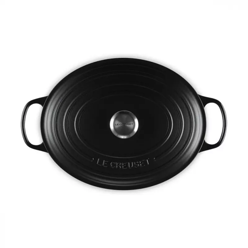 Le Creuset Signature braadpan zwart ovaal 33 cm