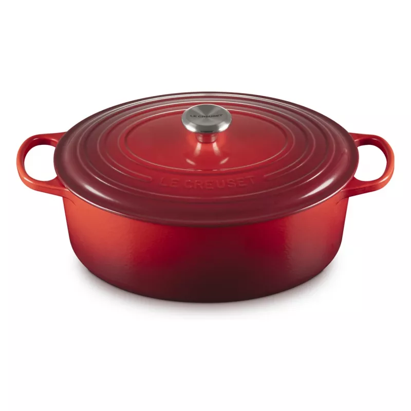 Le Creuset Signature ovale braadpan kirschrot 33 cm