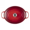 Le Creuset Signature ovale braadpan kirschrot 33 cm