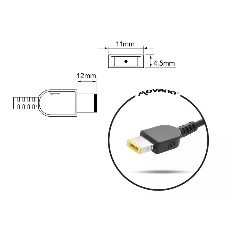 Voeding MITSU voor Lenovo 20V 3,25A (model 5ZM039) compatibele laptopoplader