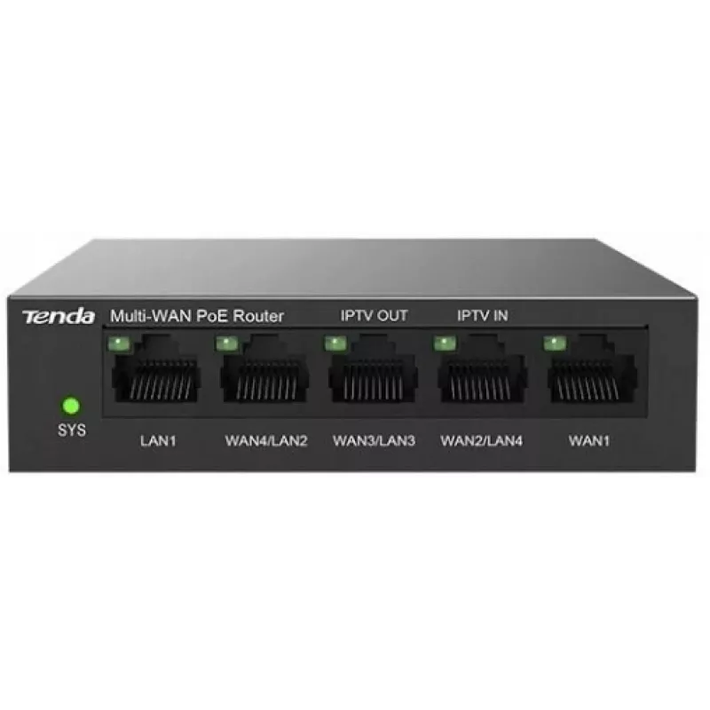 Bedrade router Tenda G0-5G-PoE Gigabit Ethernet zwart IPSec VPN