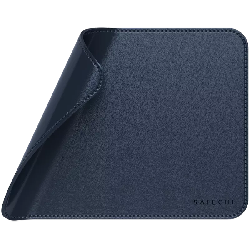 Satechi Premium Muis Pad – Vegan-Leder Muispad (Blauw)