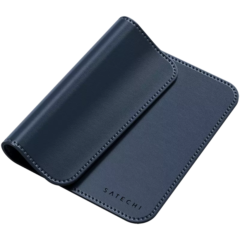 Satechi Premium Muis Pad – Vegan-Leder Muispad (Blauw)