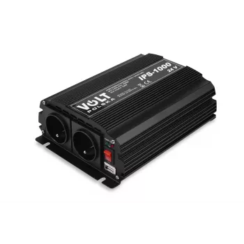 Volt Polska IPS-1000 24/230 V omvormer met gemodificeerde sinusgolf, 700 W continu vermogen / 1000 W piekvermogen