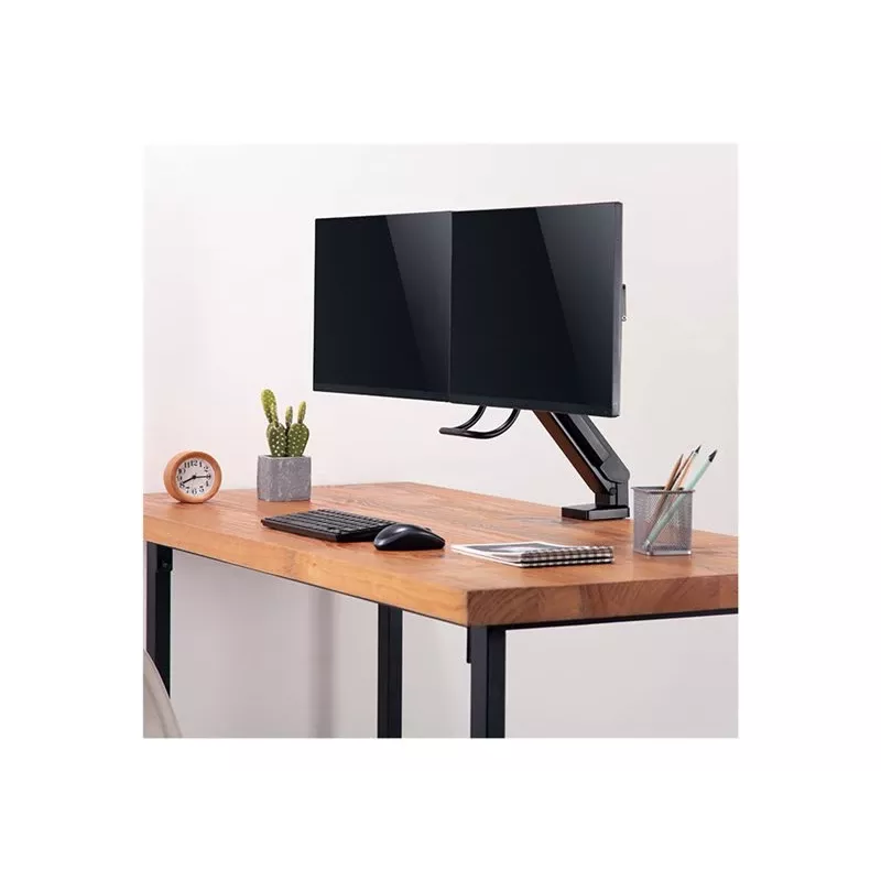 LOGILINK BP0102 dual-monitorhouder 17-27 inch staal ruimtebesparend