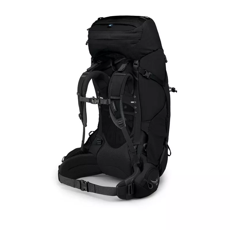 Rugzak Osprey Aether 65 — 65 L, nylon, zwart, 2,2 kg, 40 cm breedte, heren