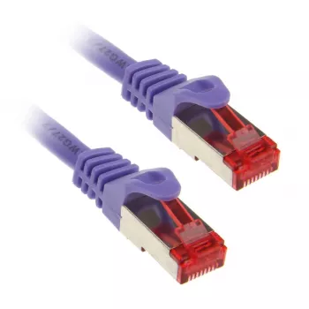 InLine Patchkabel S/FTP PiMF Cat.6 250MHz PVC koper paars 2m