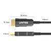 HDMI-kabel UNITEK C11072BK-50M 50m 18 Gbit/s 2.0 zwart
