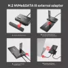 SSD-behuizing UNITEK S1232A01-EU zwart M.2/2,5 inch/3,5 inch 10 Gbit/s
