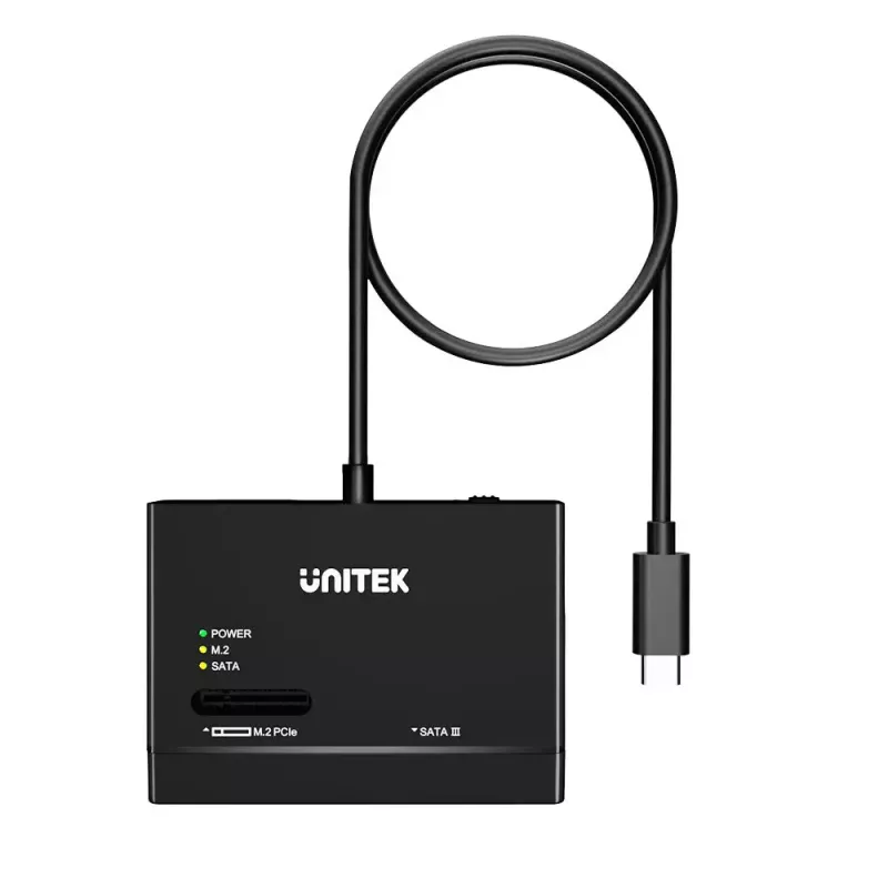 SSD-behuizing UNITEK S1232A01-EU zwart M.2/2,5 inch/3,5 inch 10 Gbit/s