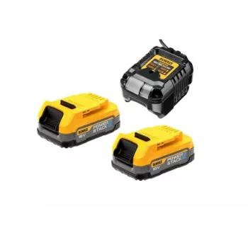 DEWALT.OPLADER DCB1102 +2x1,7Ah POWERSTACK DCB1102E2