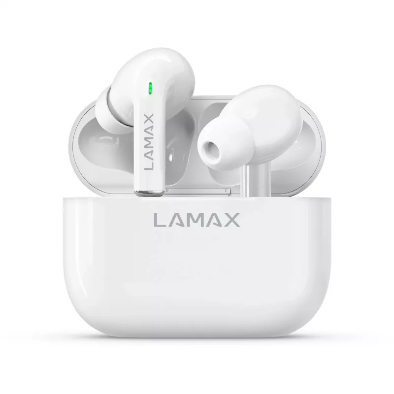 LAMAX Electronics WIRELESS HEADPHONES LAMAX CLIPS1 LMXCL1W IN-EAR WHITE - koptelefoon