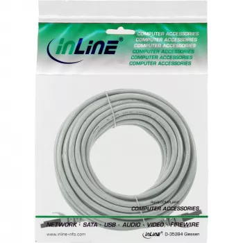 Patchkabel InLine Cat.5e SF/UTP (S-FTP) grijs 20 m