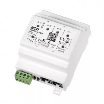 ACO CDNVRau-I-DIN intelligente actieve videosplitter voor P-systeem op DIN-rail
