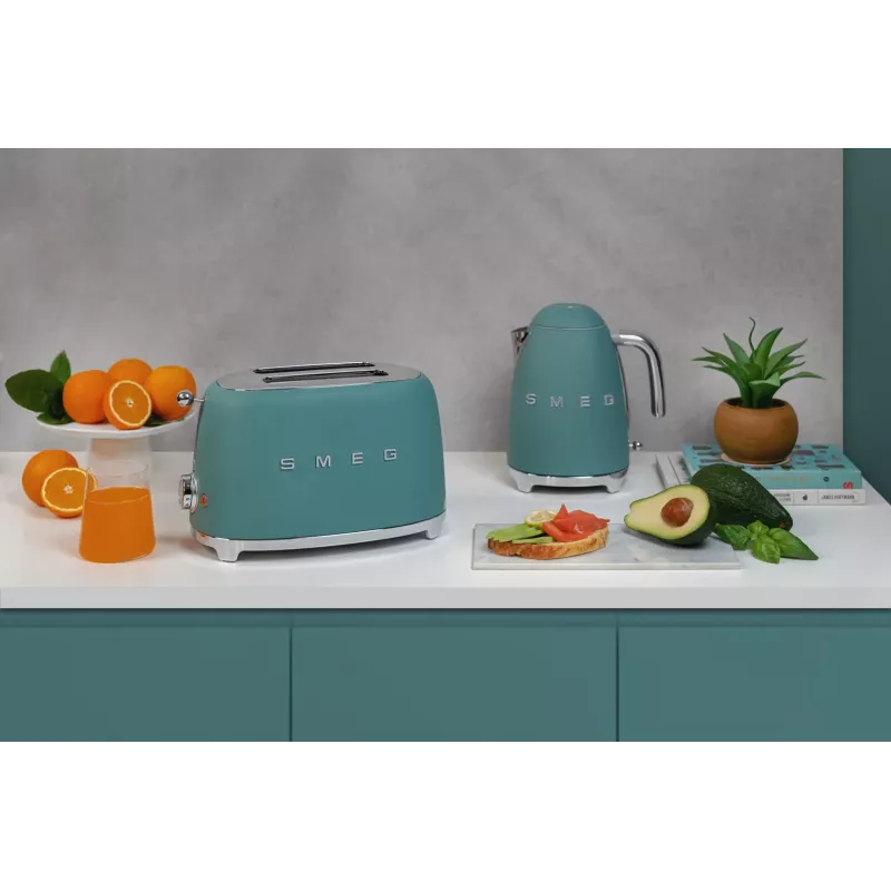 Smeg TSF01EGMEU toaster 6 2 sneetjes 950 W chroom, groen