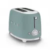 Smeg TSF01EGMEU toaster 6 2 sneetjes 950 W chroom, groen