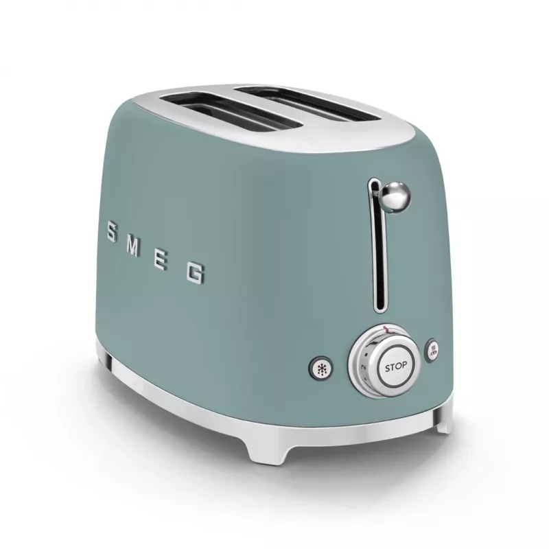 Smeg TSF01EGMEU toaster 6 2 sneetjes 950 W chroom, groen