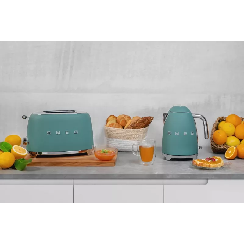 Smeg TSF01EGMEU toaster 6 2 sneetjes 950 W chroom, groen