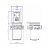Elevator 1x randaarde 1xCAT6 1xUSB3.0 - accessoire stroomvoorziening