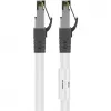Goobay CAT 8.1 patchkabel, S/FTP (PiMF), wit, 0,5 m - LSZH halogeenvrij, koper AWG 24 (55123)
