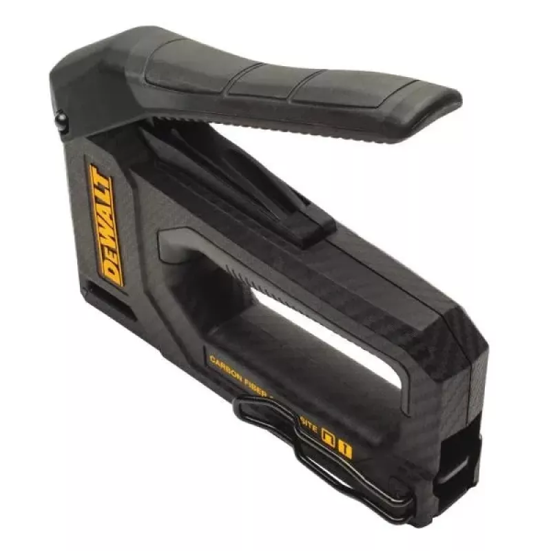 Nietmachine DeWalt DWHT80276-0 carbon fiber 2-in-1 — handtacker en tacker, compact ontwerp