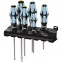 Wera 3334/3355/6 schroevendraaierset. roestvrij staal + houder