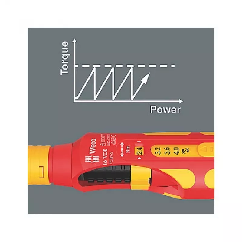 Momentsleutel Wera 05075876001 mechanisch 2,4 - 4 N⋅m