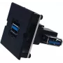 Bachmann 917.122 - USB A - USB 3.2 Gen 1 (3.1 Gen 1) - zwart