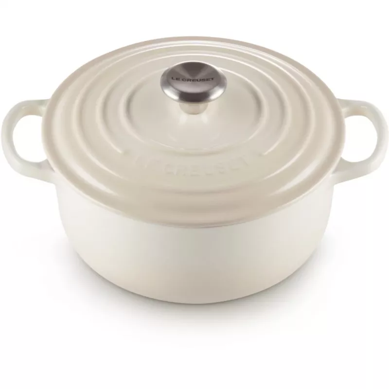 Le Creuset Signature Braadpan rond 22 cm Meringue creme (21177227164430)