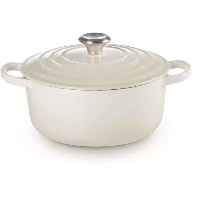 Le Creuset Signature Braadpan rond 22 cm Meringue creme (21177227164430)