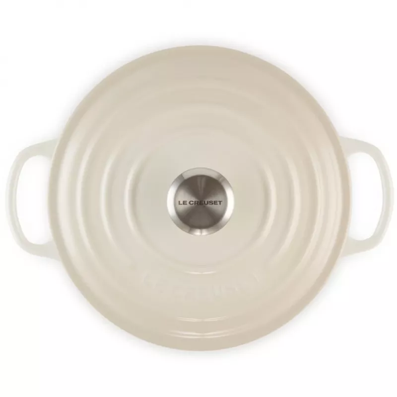Le Creuset Signature Braadpan rond 22 cm Meringue creme (21177227164430)