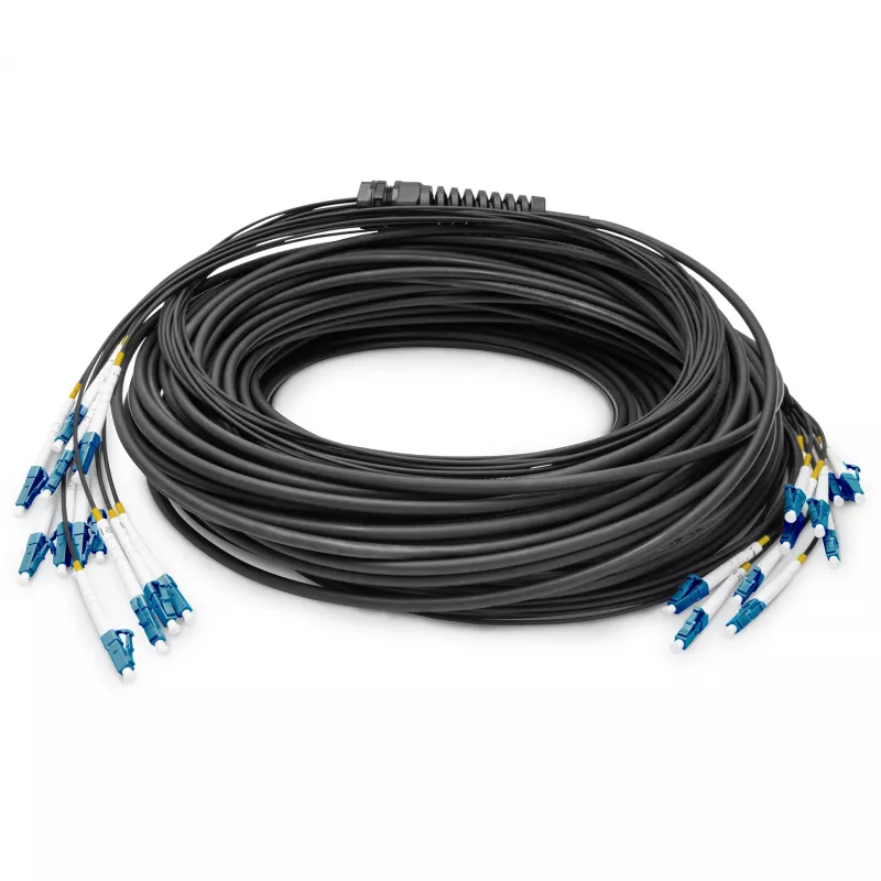 Digitus voorgeassembleerde glasvezel universele breakout-kabel singlemode OS2 12 vezels LC/UPC - LC/UPC 150m
