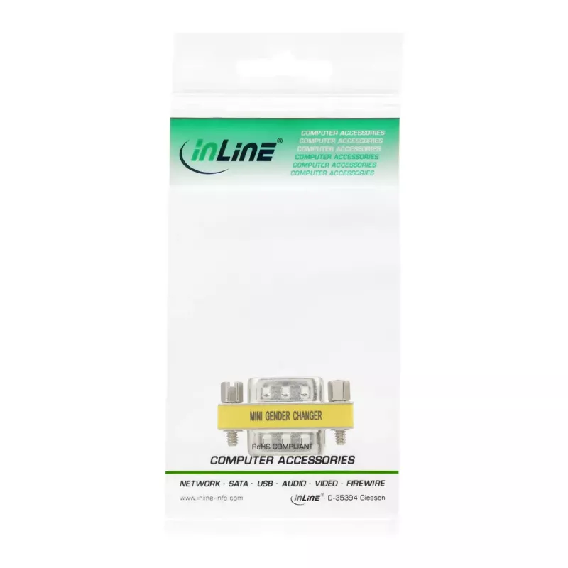 InLine adapter DB15 HD VGA S-VGA stekker