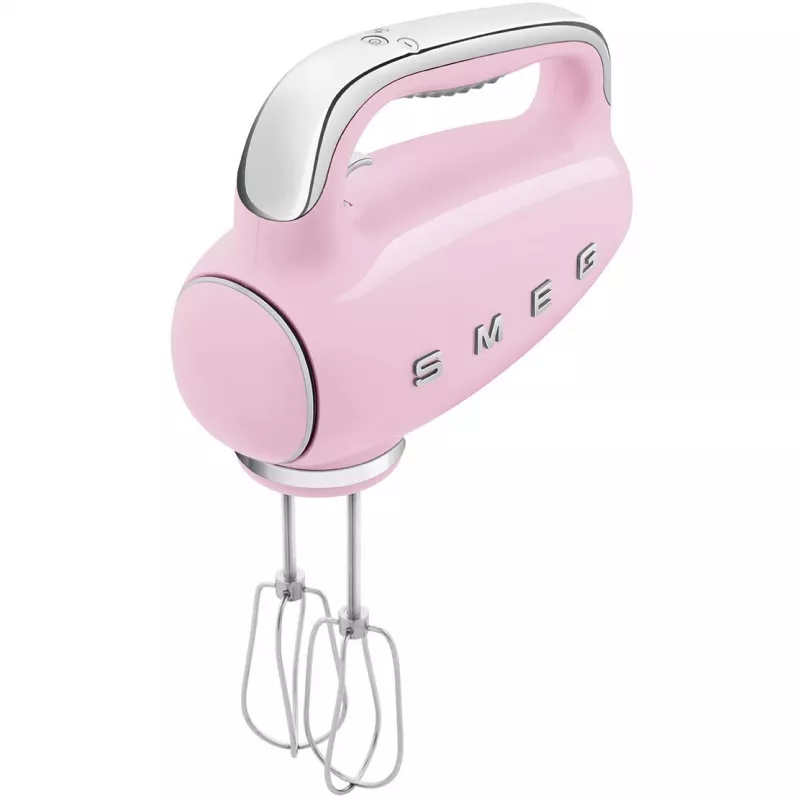 Smeg HMF01PKEU handmixer in 50er-jaren retro-design roze