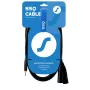 SSQ kabel jack stereo 3,5 mm naar 2x XLR male MIXLR3 — 3 m audiokabel
