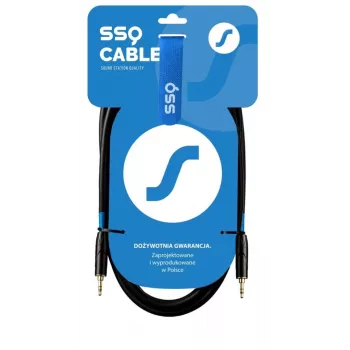 SSQ MIMI2 SS-1425 kabel minijack stereo 3,5 mm - minijack stereo 3,5 mm 2 m zwart