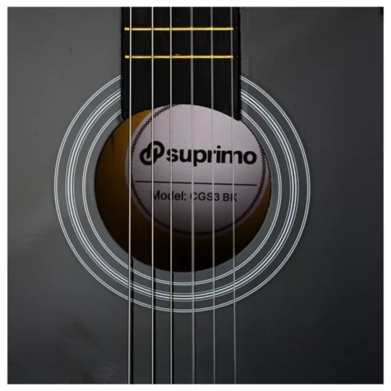 SUPRIMO CGS3 BK - klassieke gitaar 4/4, zwart