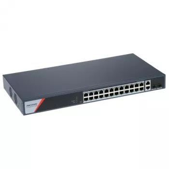 Hikvision DS-3E1528HP-SI-24P2T2F Managed PoE-switch, 24 poorten + 2 SFP