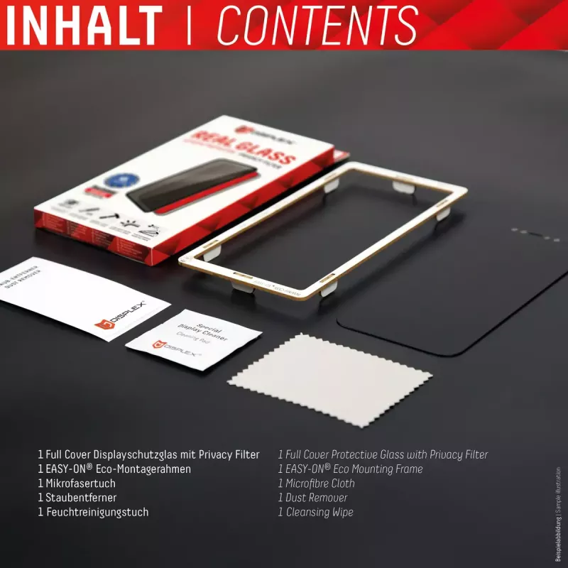 Displex Privacy volledige afdekking screenprotector Apple iPhone 14 Pro gehard glas